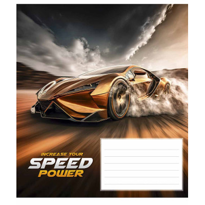 Зошит Школярик Speed power 24 аркуша клітинка (024-3297K)
