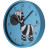 Настінний годинник Optima Little Zebra пластиковий, блакитний (O52106)