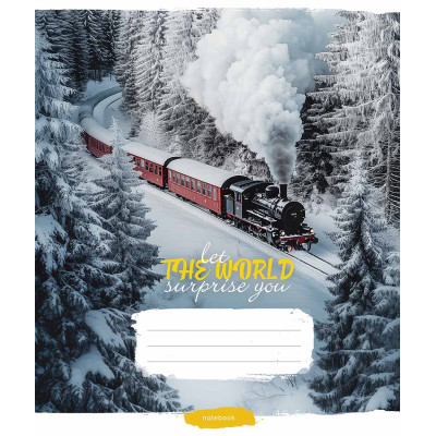 Зошит Школярик Let the world surprise you 60 аркушів лінія (060-3548L)
