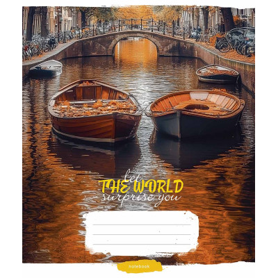Зошит Школярик Let the world surprise you 60 аркушів лінія (060-3548L)