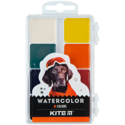 Акварельні фарби Kite Dogs 8 кольорів (K23-065)