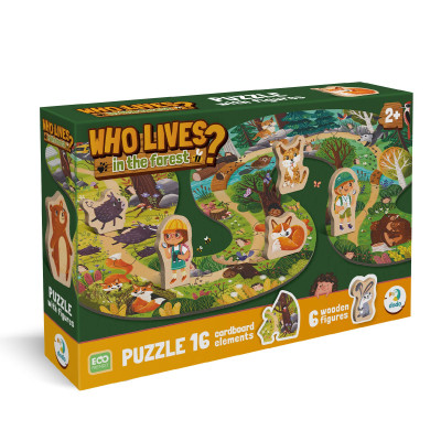 Пазл DoDo Хто живе в лісі? (300608)