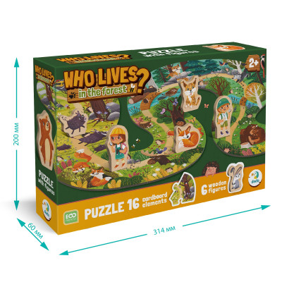 Пазл DoDo Хто живе в лісі? (300608)