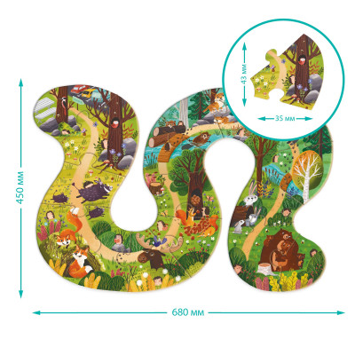 Пазл DoDo Хто живе в лісі? (300608)