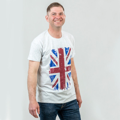 Футболка Sol&#039;s Regent Great Britain Flag 150 світло-меланжевий XXL (11380300/10XXL)
