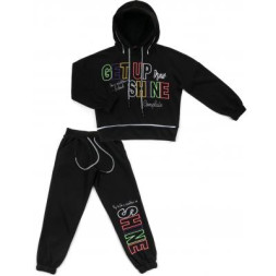Спортивний костюм дитячий Shukoko &quot;SHINE&quot; (1171-134G-black)