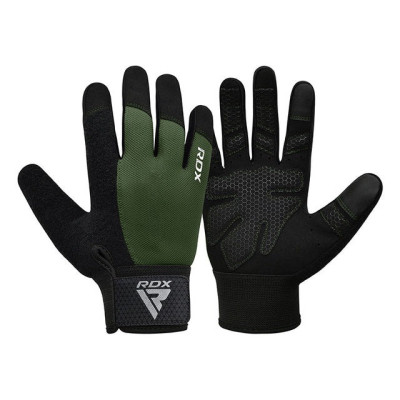Рукавички для фітнесу RDX W1 Full Finger Army Green S (WGA-W1FA-S+)