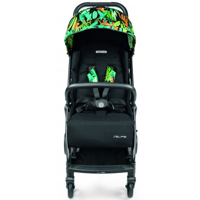 Коляска Peg-Perego Selfie Jaguars чорна з тропічним малюнком (IP22000000JL24RO01)