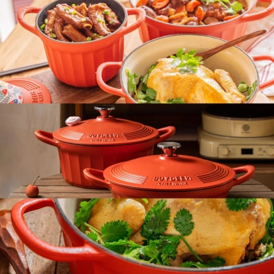 Гусятниця Buydeem CP541 Koi Red чавунна емальована 1.8 л (CP541-KR)