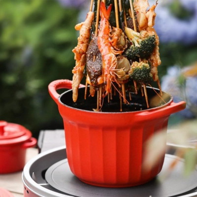 Гусятниця Buydeem CP541 Koi Red чавунна емальована 1.8 л (CP541-KR)