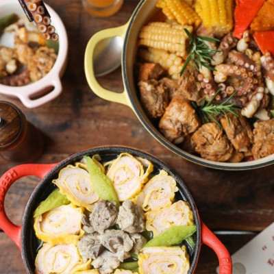 Гусятниця Buydeem CP541 Koi Red чавунна емальована 1.8 л (CP541-KR)