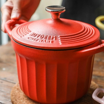 Гусятниця Buydeem CP541 Koi Red чавунна емальована 1.8 л (CP541-KR)