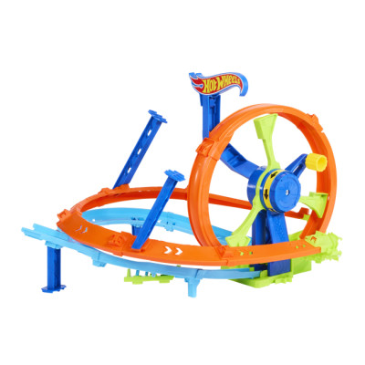 Автотрек Hot Wheels Stunt tracks Перегони на віражах (JBX65)