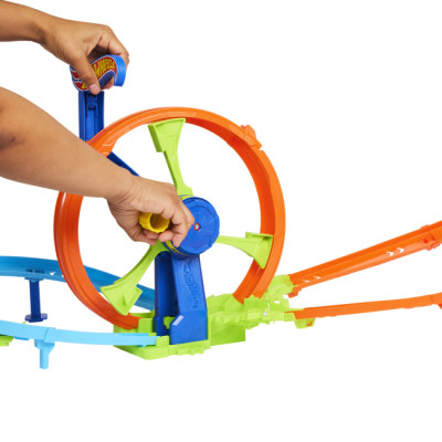 Автотрек Hot Wheels Stunt tracks Перегони на віражах (JBX65)