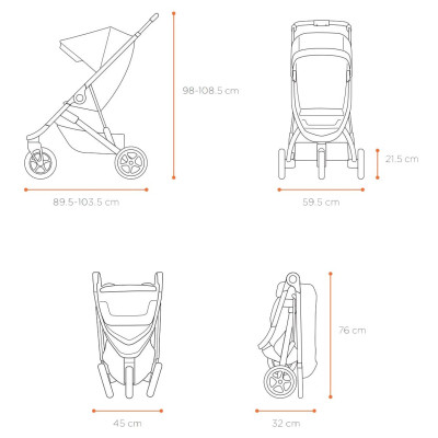 Коляска Thule Spring (Soft Beige on Black) (TH 11300211)