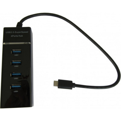 Концентратор Maiwo USB Type-C to 4х USB3.0 cable 29 cm (KH303)