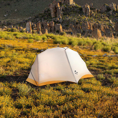 Намет Naturehike надлегкий одномісний NH21ZP003 сіро-жовтий (6927595775424)