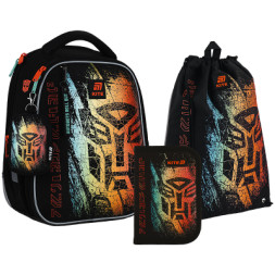 Шкільний набір Kite Education Transformers Generations 555 (рюкзак, пенал, сумка) (SET_TF25-555S)