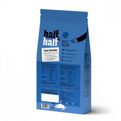 Сухий корм для собак Half&amp;Half для великих порід з яловичиною 12 кг (4820261920772)