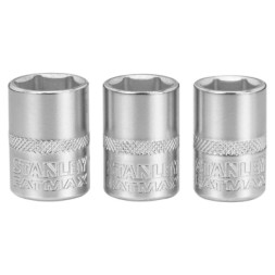 Набір головок Stanley торцевих 1/4&quot; Maxi Drive, із шестигранним профілем, 3 шт: 11, 12, 13 мм. (FMMT17092-0)