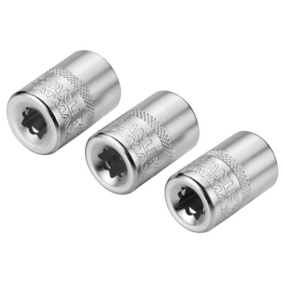 Набір головок Stanley торцевих 1/4&quot; Maxi Drive, із шестигранним профілем, 3 шт: 11, 12, 13 мм. (FMMT17092-0)