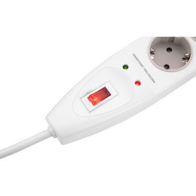 Мережевий фільтр живлення 2E 5XSchuko, 3G*1.5мм, 2м, white (2E-SP515M2WH)