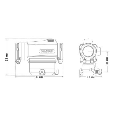 Коліматорний приціл Holosun HE515CT-RD (747016)