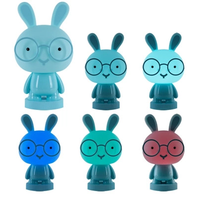 Нічник Kite Світильник LED з акумулятором Bunny, блакитний (K24-490-1-3)