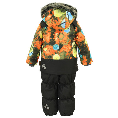 Комплект верхнього одягу дитячий Huppa RUSSEL 45050030 оранжевий з принтом/чорний 104 (4741468732145)