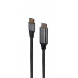 Кабель мультимедійний DisplayPort to HDMI 1.8m 4K 60Hz Cablexpert (CC-DP-HDMI-4K-6)