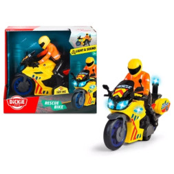 Ігровий набір Dickie Toys Мотоцикл Рятувальний патруль з фігуркою, зі звук. та світл. ефектами 17 см (3712030)