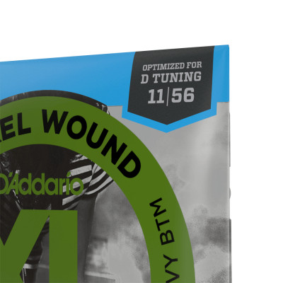 Струни для гітари D&#039;Addario XL Nickel Wound Medium Top / Extra Heavy Bottom (11-56) (EXL117)