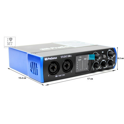 Аудіоінтерфейс PreSonus Studio 24c (228476)