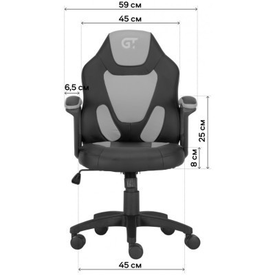 Крісло ігрове GT Racer X-1414 Black/Black Suede (X-1414 Fabric Black/Black Suede)