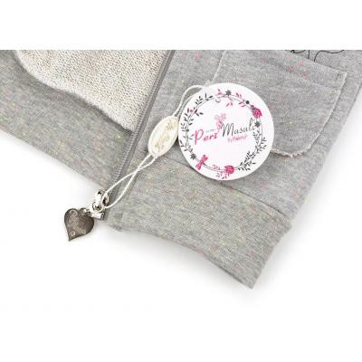Кофта дитяча Haknur на блискавки з хутряним капюшоном (6943-68G-gray)