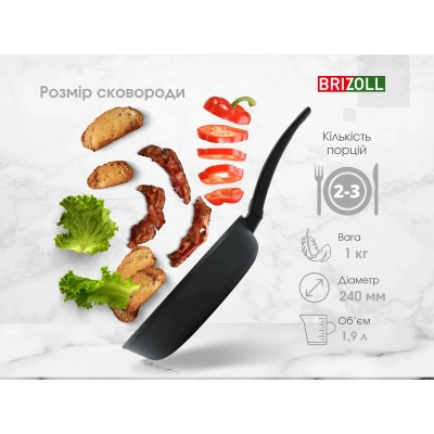 Сковорода Brizoll Sky 24 см (52-2450)