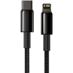 Дата кабель USB-C to Lightning 2.0m Tungsten Gold Fast Charging, PD 20W black Baseus (CATLWJ-A01)