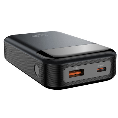 Батарея універсальна XO 10000mAh, PD/30W, QC/22.5W, PPS/33W, black (PR232_Black)