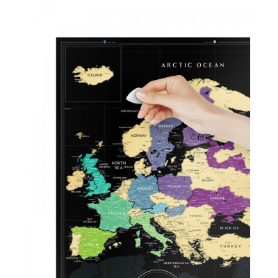 Скретч карта 1DEA.me Travel Map Black Europe (13070)