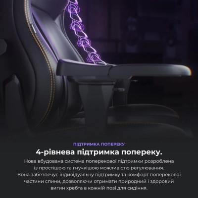 Крісло ігрове Anda Seat Kaiser 4 PVC Size XL Orange (AD12YDDC-XLL-20-O-PV/C)