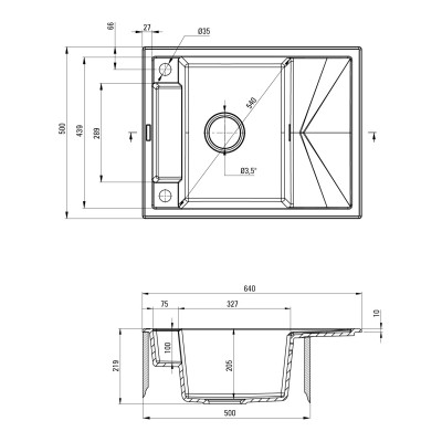 Мийка кухонна Deante Magnetic (ZRM N11A)