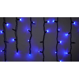 Гірлянда Delux ICICLE flash 75LED 2 х 0.7 м сіній/чорний IP44 EN (90012958)