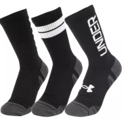 Шкарпетки Under Armour 1379515-002 Perf Tech Nov 3 пари Crew чорний XL (196884681999)