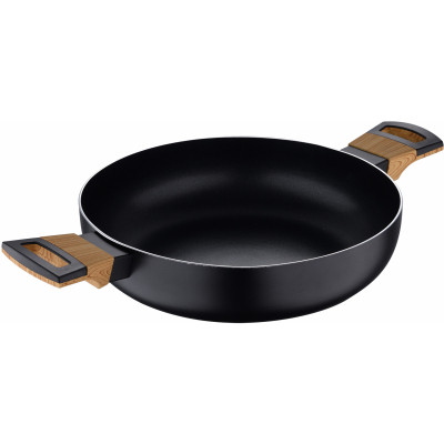 Сотейник Bergner Earth black з кришкою 28 см (BG-32038-BK)