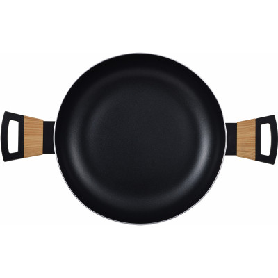 Сотейник Bergner Earth black з кришкою 28 см (BG-32038-BK)