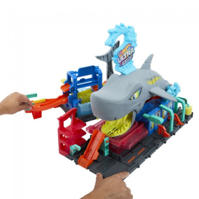 Автотрек Hot Wheels City Автомийка Суперакула (HTN82)