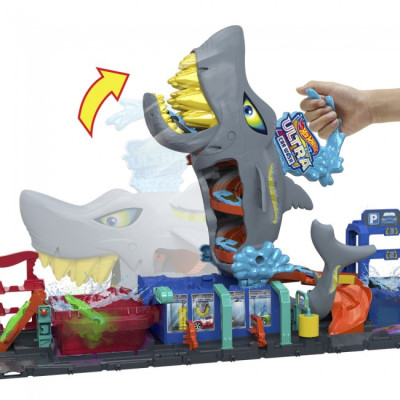 Автотрек Hot Wheels City Автомийка Суперакула (HTN82)