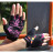 Рукавички для фітнесу MadMax MFG-770 Flower Power Gloves Black/Pink M (MFG-770_M)