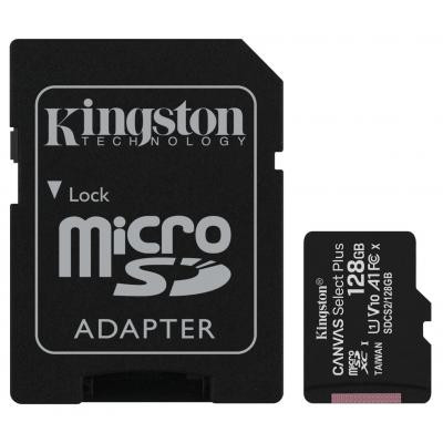 Карта пам&#039;яті Kingston 128GB micSDXC class 10 A1 Canvas Select Plus (SDCS2/128GB)