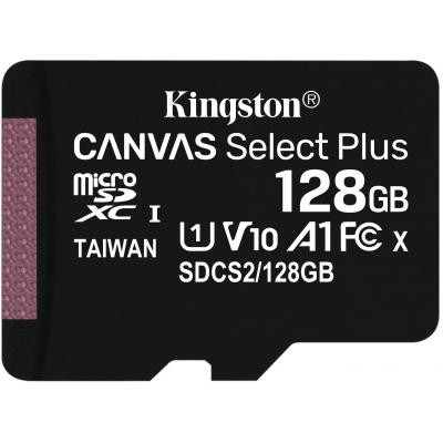Карта пам&#039;яті Kingston 128GB micSDXC class 10 A1 Canvas Select Plus (SDCS2/128GB)
